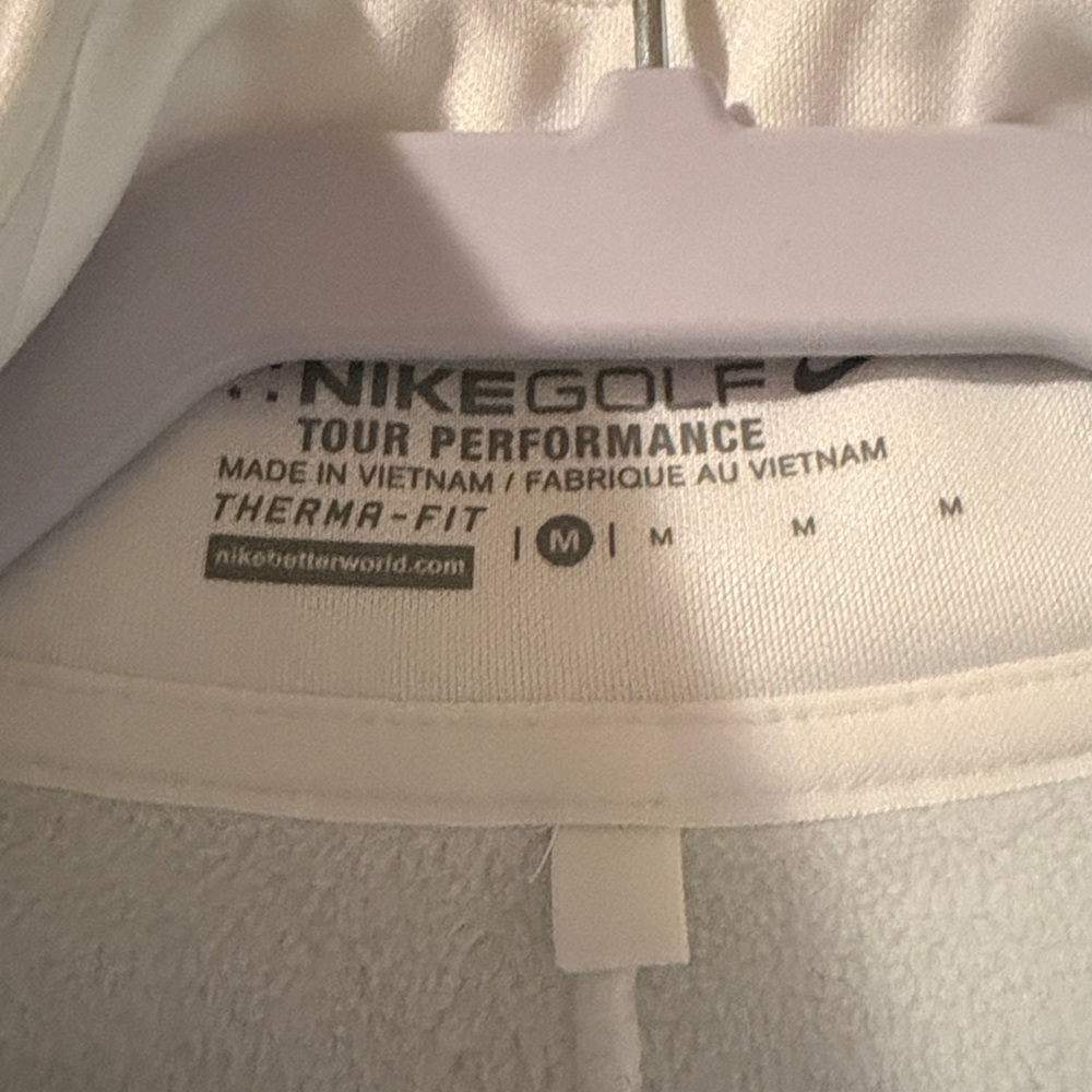Nike White Therma-Fit Golf Pullover - Picture 2 of 6